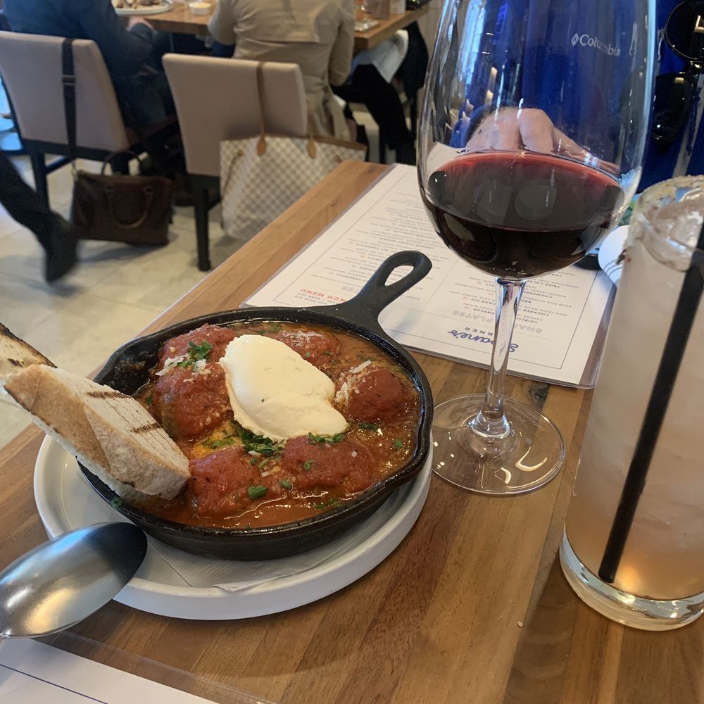 Sloane's Corner - Meatballs, cabernet, paloma - New American Near Me - Dallas, Texas