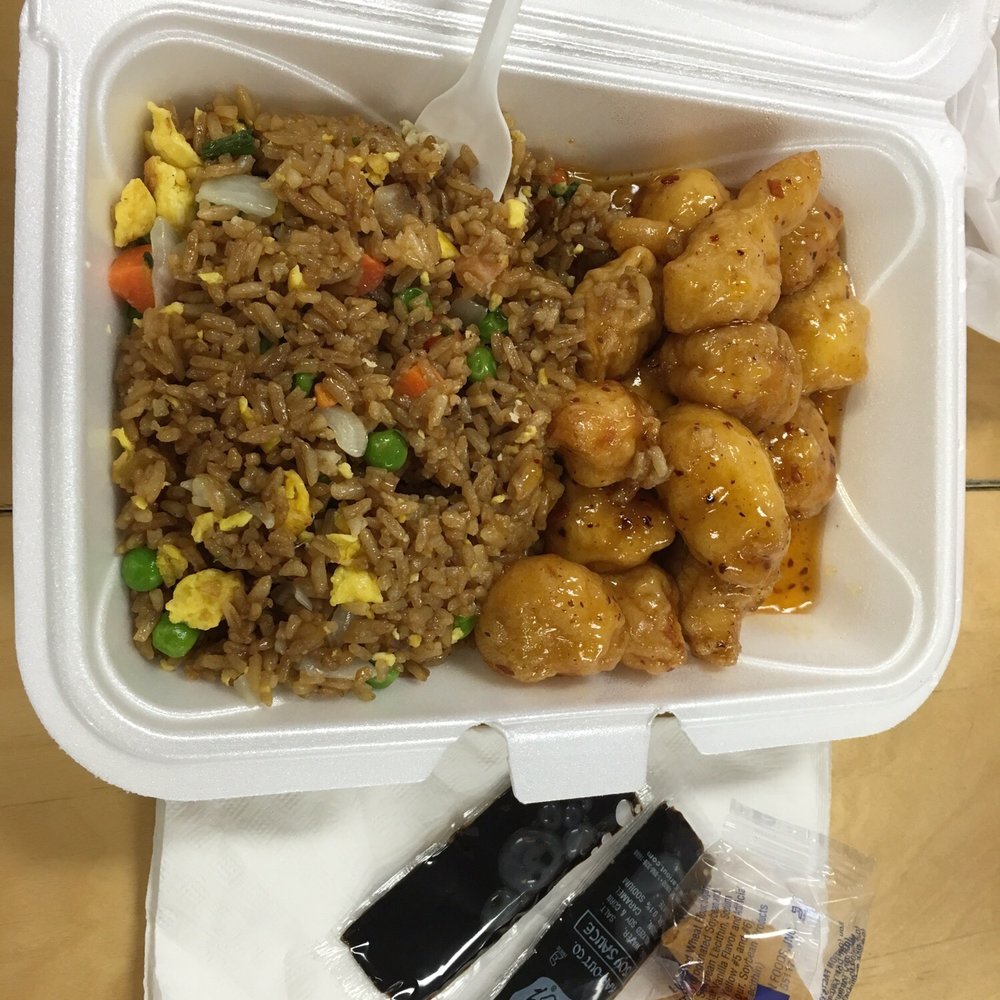 Sky Dragon Restaurant - Orange Chicken w/ Fried Rice (lunch special) - Vietnamese Near Me - Stillwater, Minnesota