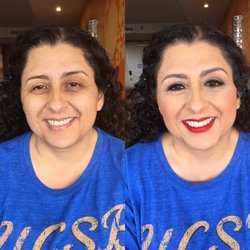 Before and after mother of the Groom