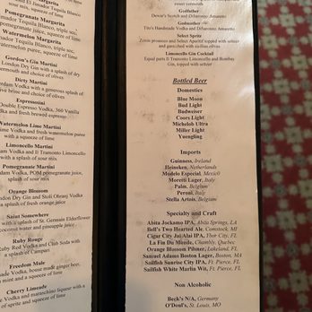 Trattoria Dario - Cocktail menu - Italian Near Me - Vero Beach, Florida Trattoria Dario - Cocktail menu - Italian Near Me - Vero Beach, Florida