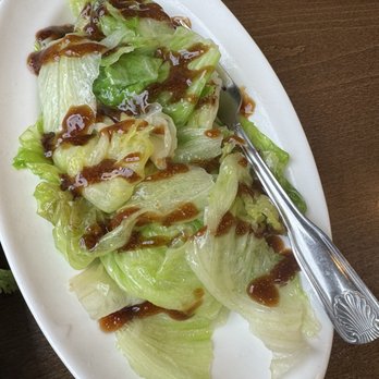Hon's Wun-Tun House - F3. Lettuce in Oyster Sauce, 6/10/2025 - Cantonese Near Me - San Francisco, California Hon's Wun-Tun House - F3. Lettuce in Oyster Sauce, 6/10/2025 - Cantonese Near Me - San Francisco, California