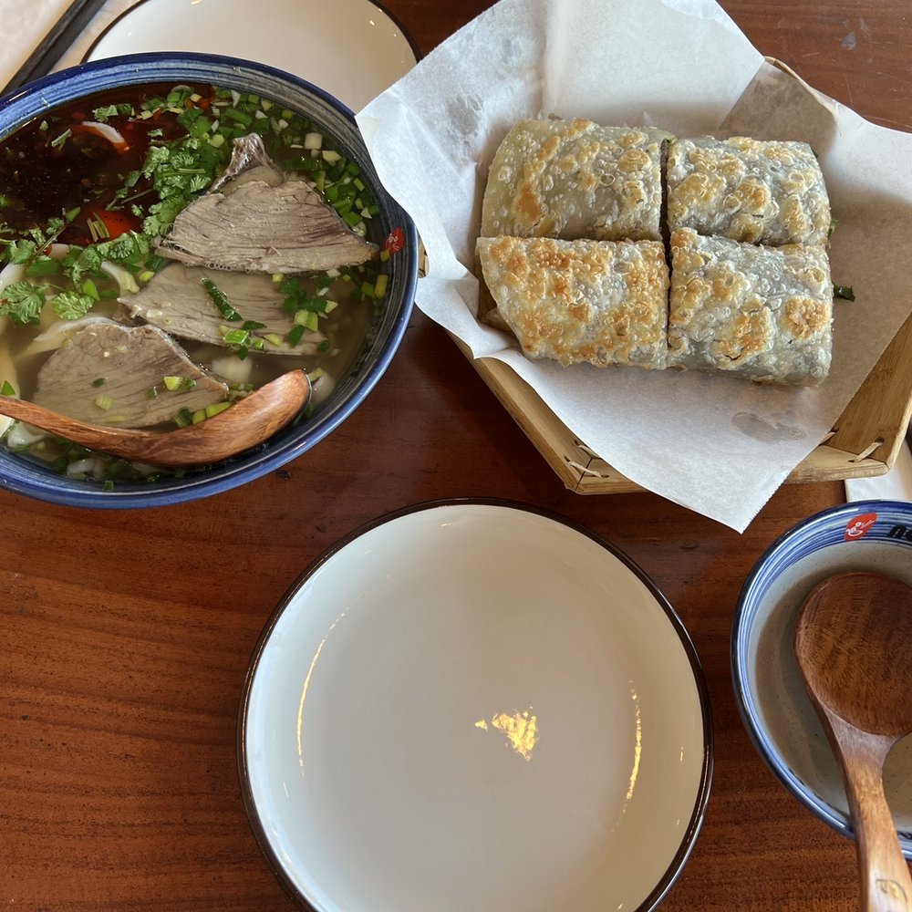 Noodle St - Signature Beef Noodle Beef Roll Pancake - Noodles Near Me - Fullerton, California Noodle St - Signature Beef Noodle Beef Roll Pancake - Noodles Near Me - Fullerton, California