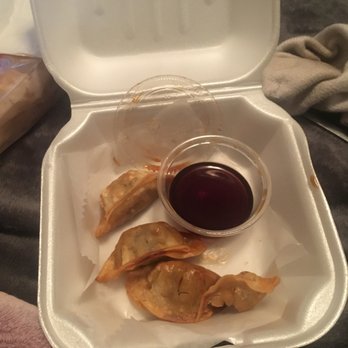 China Hut II - dumplings in a styrofoam container - Chinese Near Me - Columbia, South Carolina China Hut II - dumplings in a styrofoam container - Chinese Near Me - Columbia, South Carolina