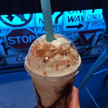 Brgr Stop - Samoa milkshake and fried peanut butter balls - Burgers Near Me - Coconut Creek, Florida Brgr Stop - Samoa milkshake and fried peanut butter balls - Burgers Near Me - Coconut Creek, Florida