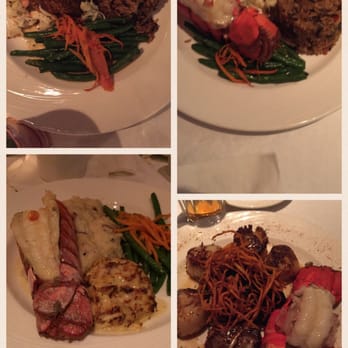 Rusty Scupper - We added lobster or crab cake to each meal. - Seafood Near Me - Baltimore, Maryland