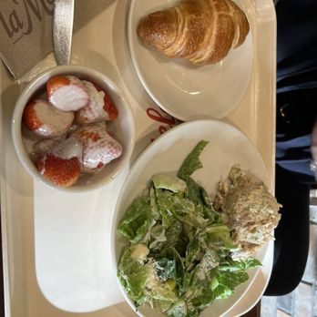 la Madeleine - Chicken Salade, Strawberry Napoleon, Butter Croissant - Bakeries Near Me - Austin, Texas