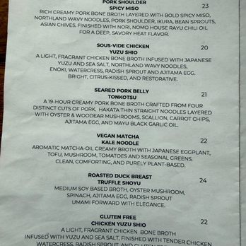 Nomo Domo - Ramen menu 3/2026 - Ramen Near Me - San Luis Obispo, California Nomo Domo - Ramen menu 3/2026 - Ramen Near Me - San Luis Obispo, California