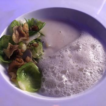 Natalie's - Sunchoke Bacon Brussel Thyme Soup - Bars Near Me - Camden, Maine Natalie's - Sunchoke Bacon Brussel Thyme Soup - Bars Near Me - Camden, Maine