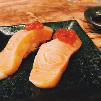 Sushi Murayama - Sake & Ikura (sweetest ikura I ever had) - Sushi Bars Near Me - Honolulu, Hawaii
