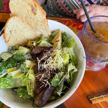 Cheeseburger In Paradise - Steak salad and mai tai! Yummy! - Burgers Near Me - Honolulu, Hawaii