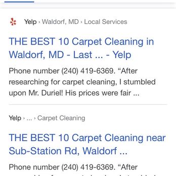 Command Steemers - Search on phone number.  Two Duriels who clean carpets in Waldorf area? - Carpet Cleaning Near Me - Waldorf, Maryland