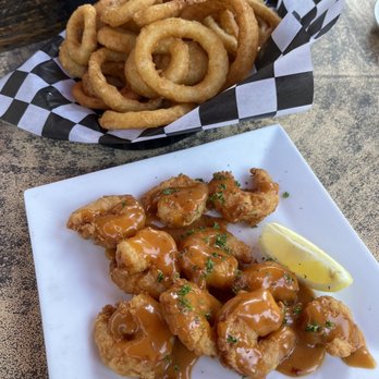 Captain Woodys - Onion Rings, Kickin' Camarones - Seafood Near Me - Bluffton, South Carolina Captain Woodys - Onion Rings, Kickin' Camarones - Seafood Near Me - Bluffton, South Carolina