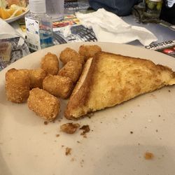 Park Place Restaurant - The Grilled Cheese and tater tots (we already ate some)