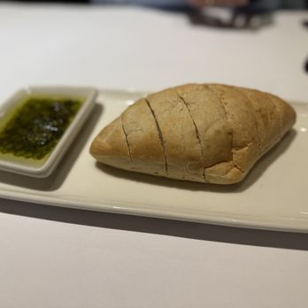 Bonefish Grill - Warm bread and pesto oil - Seafood Near Me - Fredericksburg, Virginia