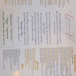 Once Upon A Thai Restaurant & Catering - Menu 1