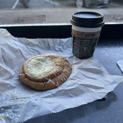 Honey Vanilla Latte and Cheese Danish