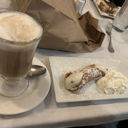 Mezza Luna Bistro - Cappuccino and Cannoli