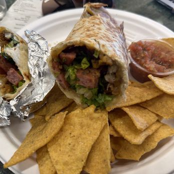 Railway Cantina - Reindeer burrito... it's reindeer sausage not reindeer meat. Disappointing!!! - Mexican Near Me - Seward, Alaska Railway Cantina - Reindeer burrito... it's reindeer sausage not reindeer meat. Disappointing!!! - Mexican Near Me - Seward, Alaska