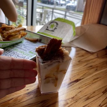 BurgerFi - The new concrete size. It's 4 fingers tall... you can eat it in 3 bites. - Burgers Near Me - Kissimmee, Florida BurgerFi - The new concrete size. It's 4 fingers tall... you can eat it in 3 bites. - Burgers Near Me - Kissimmee, Florida