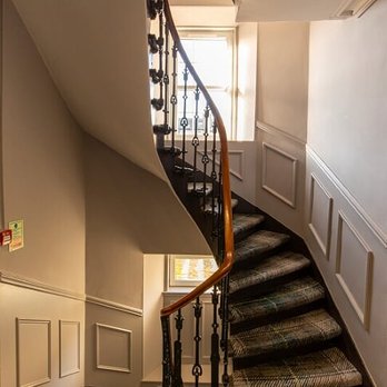 Whisky Vaults Hotel - Staircase leading to all rooms - Hotels Near Me - Oban, AGB Whisky Vaults Hotel - Staircase leading to all rooms - Hotels Near Me - Oban, AGB