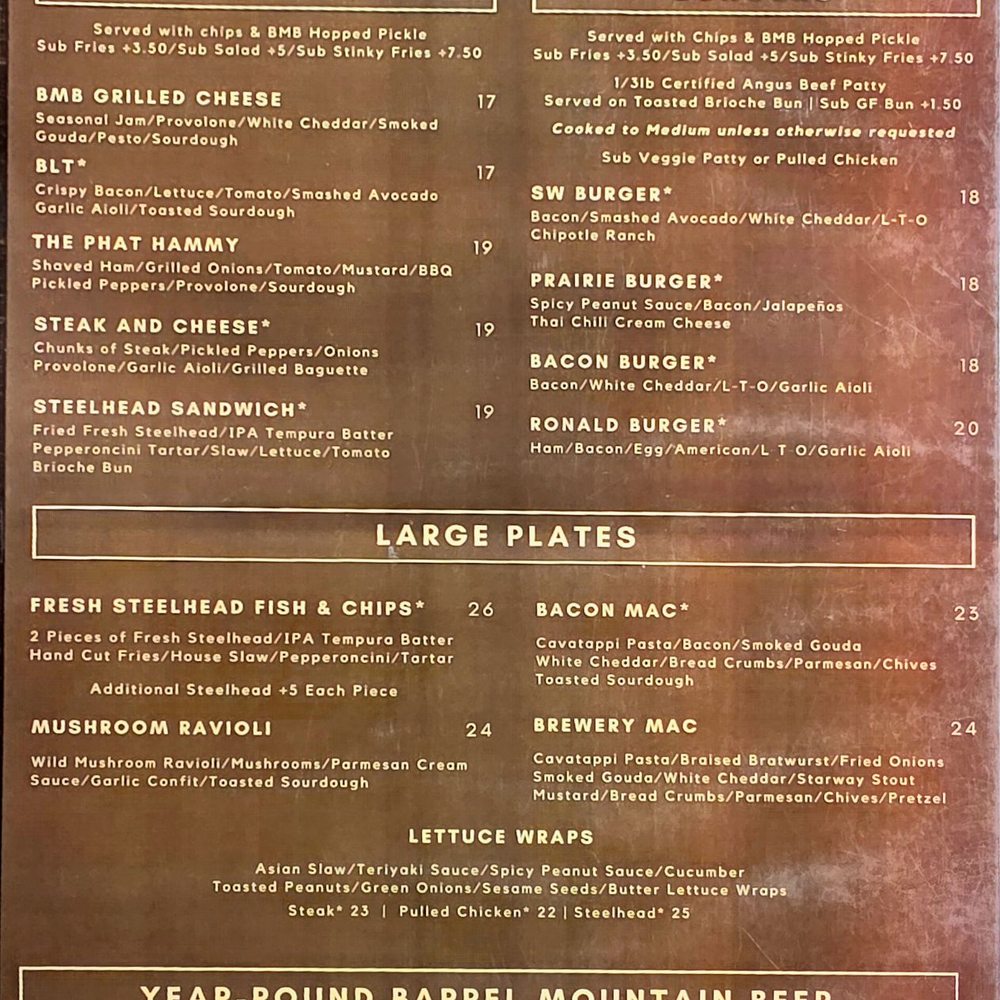 Barrel Mountain Brewing - New American Near Me - Battle Ground, Washington