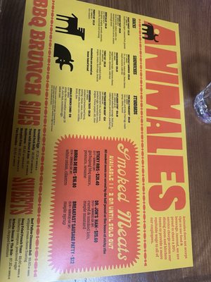 Menu photo 7 Animales Barbeque Co. Minneapolis, MN
