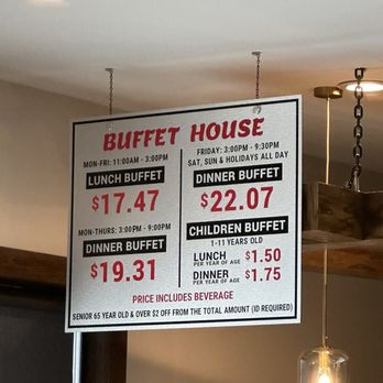 Buffet House - Prices as of Feb 2024 - Chinese Near Me - Chula Vista, California