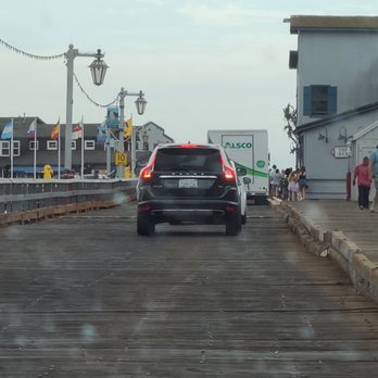 Stearns Wharf - driving onto the wharf over these rickety wooden planks - Local Flavor Near Me - Santa Barbara, California Stearns Wharf - driving onto the wharf over these rickety wooden planks - Local Flavor Near Me - Santa Barbara, California