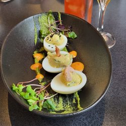 Les Mordus - Deviled Eggs Sampler, Bloody Mary and Mimosa