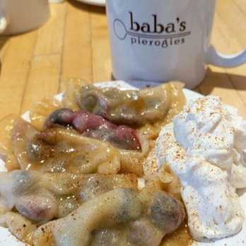 Baba's Pierogies - Blueberry Pierogies (for dessert) - Modern European Near Me - Brooklyn, New York Baba's Pierogies - Blueberry Pierogies (for dessert) - Modern European Near Me - Brooklyn, New York
