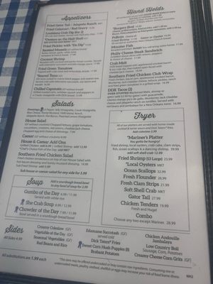 Menu photo 1 Dirty Dick's Crab House - Nags Head Nags Head, NC Menu photo 1 Dirty Dick's Crab House - Nags Head Nags Head, NC