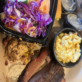 Mission BBQ - Combo plate with lean brisket and pork. Perfection! Also have good sweet tea!! - Barbeque Near Me - Oviedo, Florida Mission BBQ - Combo plate with lean brisket and pork. Perfection! Also have good sweet tea!! - Barbeque Near Me - Oviedo, Florida
