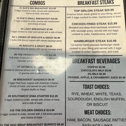 The Embers Restaurant and Lounge - Menu