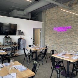 Very modern tasting room Very modern tasting room
