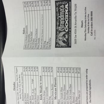 Grandma's Cocina - More menu - American Near Me - Amarillo, Texas Grandma's Cocina - More menu - American Near Me - Amarillo, Texas