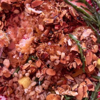 The Rooster - Hot & Almond Crunchy Grouper* - American Near Me - Naples, Florida