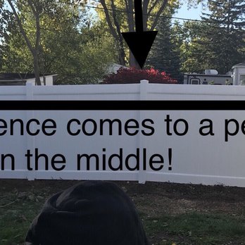 Paramount Fence - Middle of the fence comes to a peak. Center of your eyeline :( - Fences & Gates Near Me - Farmington Hills, Michigan Paramount Fence - Middle of the fence comes to a peak. Center of your eyeline :( - Fences & Gates Near Me - Farmington Hills, Michigan