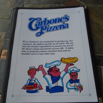 Carbone's Pizzeria - Menu cover. - Pizza Near Me - Hudson, Wisconsin Carbone's Pizzeria - Menu cover. - Pizza Near Me - Hudson, Wisconsin