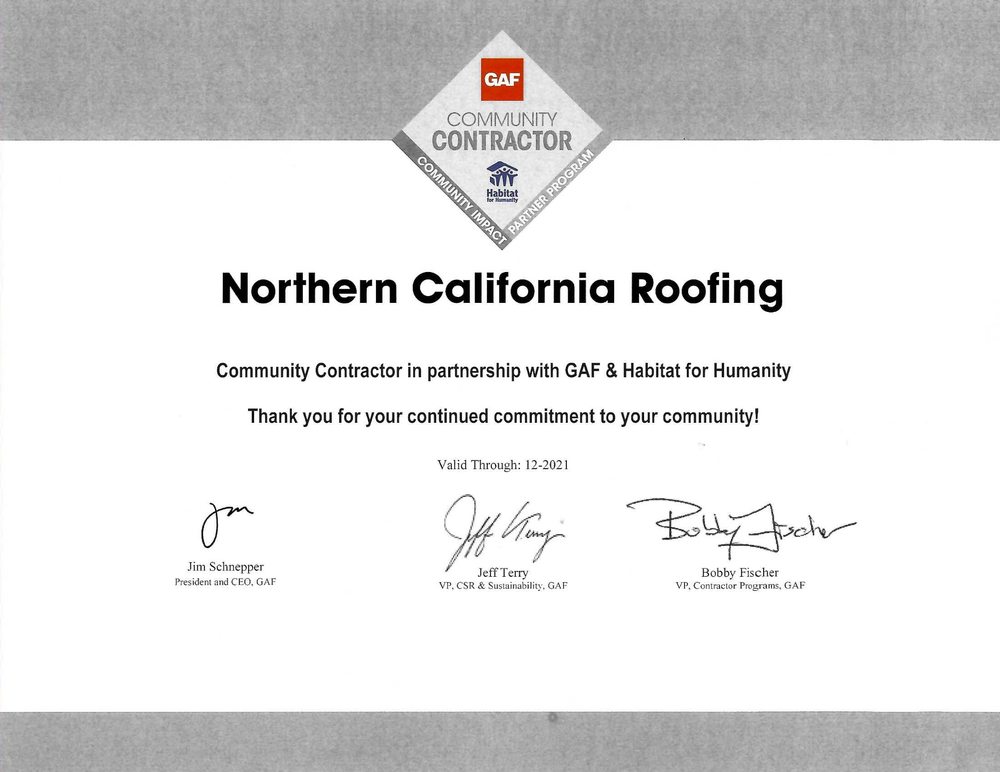 Slide of Northern California Roofing