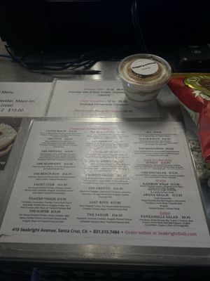 Menu photo 7 Seabright Deli Santa Cruz, CA