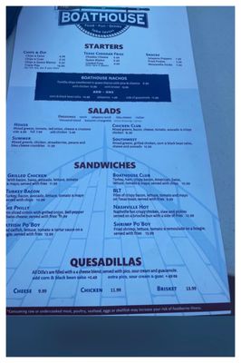 Menu photo 1 The Boathouse Saint Paul, TX