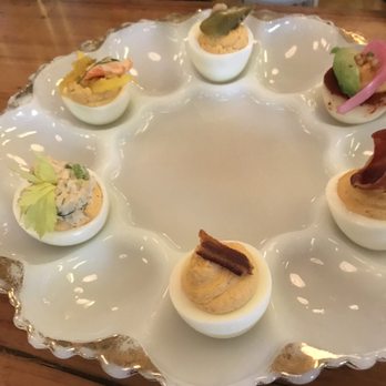 Billy Can Can - Deviled eggs, many different flavors, all delicious. - Steakhouses Near Me - Dallas, Texas Billy Can Can - Deviled eggs, many different flavors, all delicious. - Steakhouses Near Me - Dallas, Texas