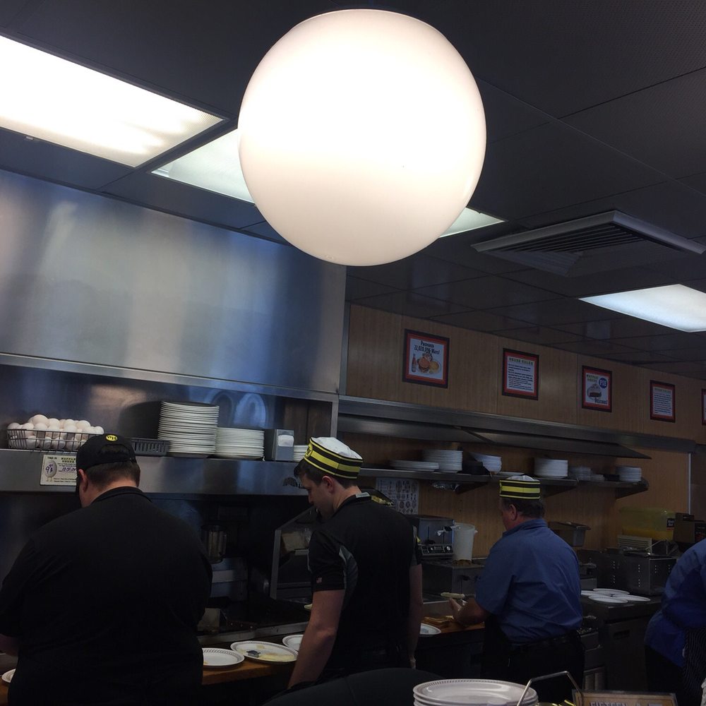 the kitchen
