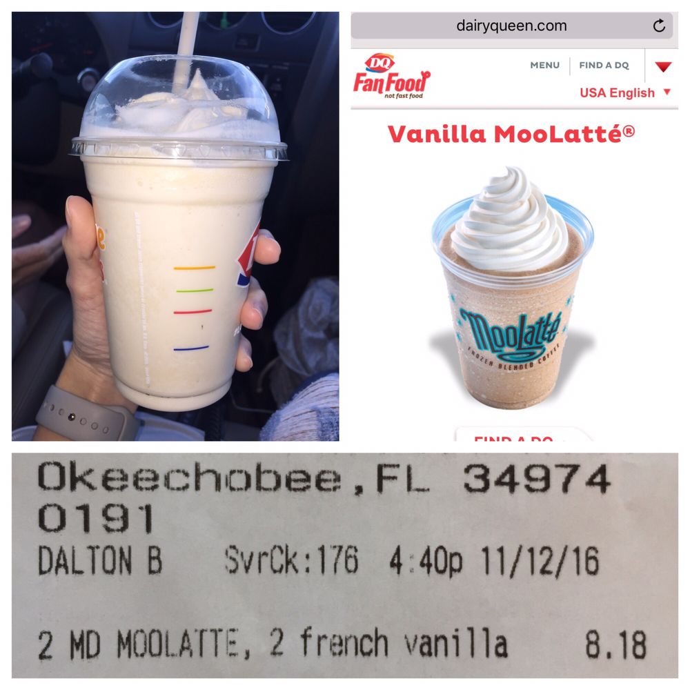 I didn't order a vanilla milk shake..
