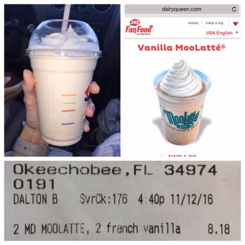 Dairy Queen Grill & Chill - I didn't order a vanilla milk shake.. - Fast Food Near Me - Okeechobee, Florida