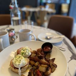 Refinery 51 - Eggs Benny on buttermilk biscuits