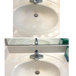 Corbin Cleaning Services - Guest bathroom sink cleaning