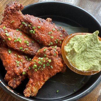 Mi Vida - Alitas Adobadas (spicy wings) with avocado mousse - Mexican Near Me - Washington, DC, District of Columbia