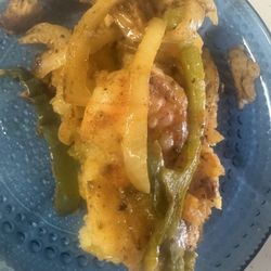 Get Baked 559 - Still DELICIOUS chicken fajita leftovers w/ shrimp added! GREAT!!