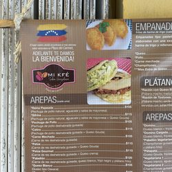 Mi Kfé Sabor Venezolano - Menu